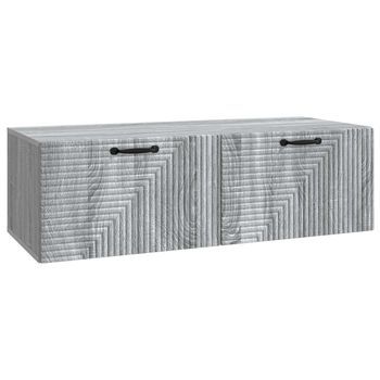 Mueble Para Tv De Pared 98 X 41 X 30 Cm Gris Sonoma Vidaxl