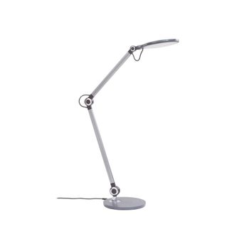 Lámpara de mesa led de plástico gris