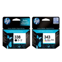 original multipack hp photosmart c3100 printer ink cartridges 2 pack -c8765ee