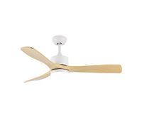 ventilador de techo metal color blanco serie azabache 121cm