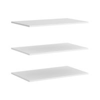 pack de 3 estantes blancos para armario slide de 180 cm