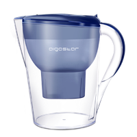 aigostar pure 30ldv - jarra de agua filtrada con 3 filtros 35l pantalla lcd filtro de agua que reduce la cal y el cloro agua filtrada para un sabor excelente libre de bpa