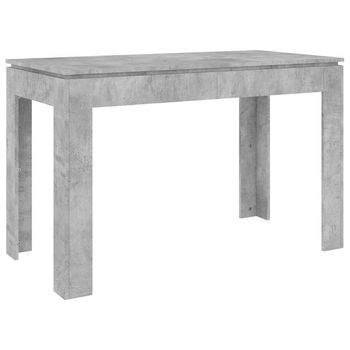 Mesa De Comedor Madera De Ingeniería Gris Hormigón 120x60x76 Cm Vidaxl
