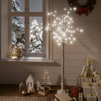 Vidaxl Árbol De Navidad Led Blanco Frío Sauce Interior Exterior 1,5 M