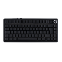 teclado mecanico inalambrico iso-de epomaker x aula f75 max 75 con diseno qwertz aleman cableadobluetooth24ghz con pantalla tft y perilla
