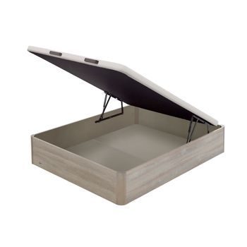 Canapé Abatible Flex Madera 25 Tejido Transpirable 3d (140x200 - Gris)