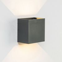 aplique de exterior led davos xl 4000k 2x10w