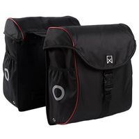 alforjas para bicicleta 38 l negro y rojo 16105 willex