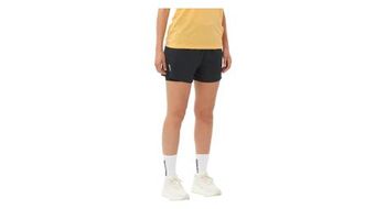 Salomon shkout core 4in pantalones cortos negros 2 en 1 para mujer
