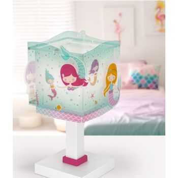 Lámpara De Mesa Infantil Mermaids Sirenas