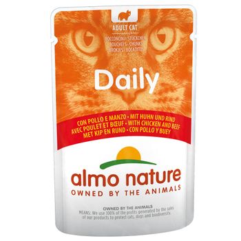 Almo Nature Daily Menu Pouches 70g - Chicken & Beef (6 x 70g)