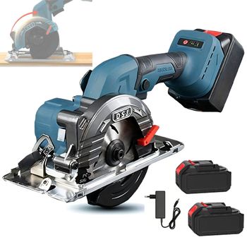 Sierra Circular Eléctrica sin Escobillas DWiusty de 5 Pulgadas 0-45 °   Herramienta de corte multifuncional ajustable de 125 mm para batería Makita de 21 V