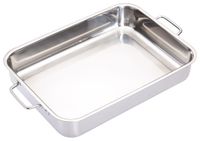 asador acero inoxidable plata 37x27cm