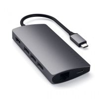 satechi st-tcma2m hub adaptador usb-c multipuertos gris espacial
