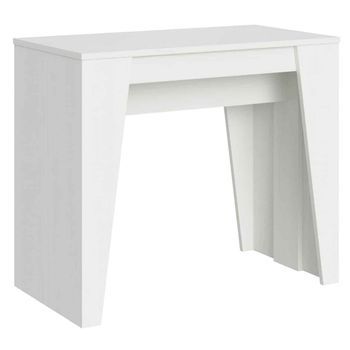 Consola Extensible 90x48/308 Cm Anvar Fresno Blanco