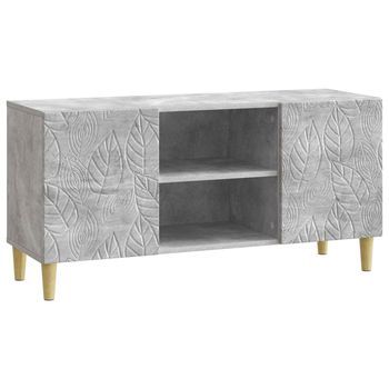 Mueble De Tv 102 X 34,5 X 50 Cm Gris Hormigón Vidaxl