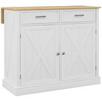 isla de cocina 105x60x905 cm blanco