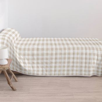Vichy beige Colcha