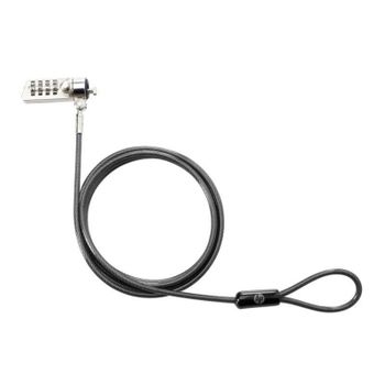 Candado Antirrobo HP Essential Combinación Acero Galvanizado 1,22 m Negro