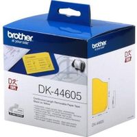 brother dk-44605 original p-touch label tape 62mm x 3048m black on yellow
