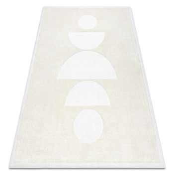 Alfombra Moderna Mode 8598 Geométrico Crema 140x190 Cm