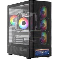 caja pc modecom volcano aq500 argb midi tower negro