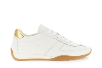 zapatillas de running con cordones en piel napa white 39