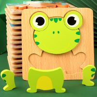 rompecabezas de madera 3d de alta calidad para bebes rompecabezas de trafico de animales de dibujos animados juego cognitivo de aprendizaje temprano rompecabezas juguetes para ninos