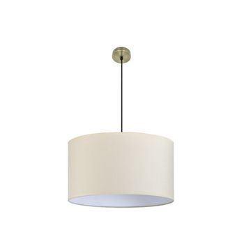 Fabrilamp Colgante Dori 3xe27 Cuero Beis Regx60x60 Cm Sin Difusor