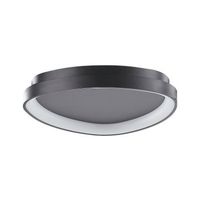 lampara de techo led de metal negro acrilico forma de triangulo moderno nanding