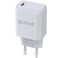 muvit for change cargador tipo-c pd 30w blanco