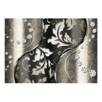papel pintado 3d - hojas del diamante 350x245 cm