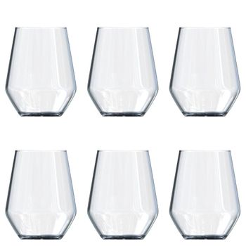 Juego de 6 vasos altos vidrio templado 40 cl