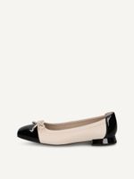 caprice ballerina metallic made of leather with trapeze heel size 38