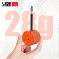 thinkrider 1 uds ultraligero 28g tubo interior de bicicleta 700x18 25 28 32 bicicleta de carretera material tpu neumatico 65mm de longitud valvula francesa