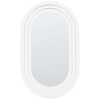 espejo decorativo de pared estilo moderno colgante decoracion metal 43 x 69 cm blanco massilly