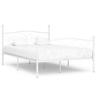 estructura cama con somier sin colchon metal blanco 140x200 cm vidaxl