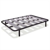 somier 180 x 190 cm 2uds 90x190cm lamina de haya tubo de acero 40x30mm patas 30 cm