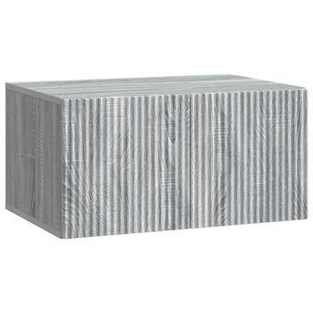 Mueble Para Tv De Pared 59,5 X 41 X 30 Cm Gris Sonoma Vidaxl