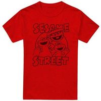 sesame street camiseta group crunch para mujer