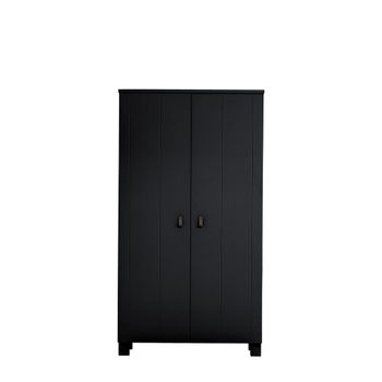 Armario de 2 puertas en madera negra