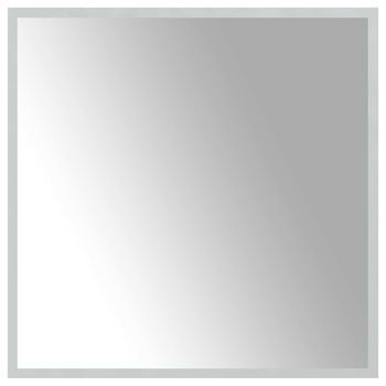 Espejo De Baño Led Transparente 60 X 60 Cm Vidrio Templado Vidaxl