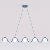lampara colgante ondessa azul 5 luces