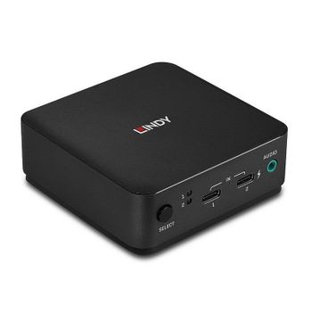 Interruptor KVM Lindy 42320 2 Puertos 4K Ultra HD DisplayPort