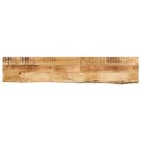tablero de mesa borde natural madera maciza mango 160x40x38 cm vidaxl