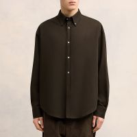 ami de coeur cotton-silk boxy fit shirt - 36 xs