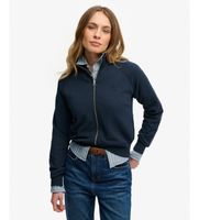superdry para mujer w2012677a sudadera essential logo zip marino xl casual deportivo algodon manga larga