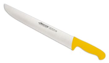 Cuchillo pescadero acero inoxidable nitrum de 350 mm mango amarillo