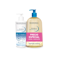 set atoderm intensive baume 500ml  atoderm aceite de ducha 1l