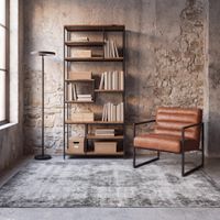estanteria industrial de mango y acero 193 cm